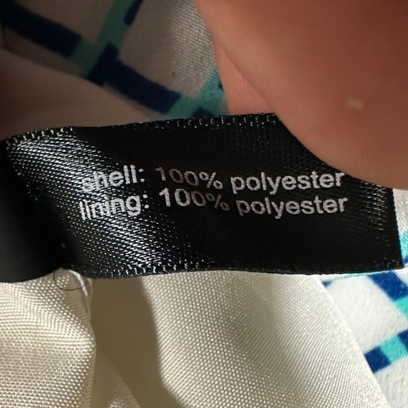 The Limited Plaid Pleated Skirt size 6 White/Blue - Picture 3 of 7